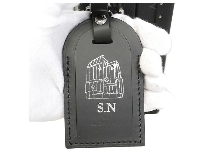 Borsa a tracolla Louis Vuitton Monogram Eclipse Nero - vista 6