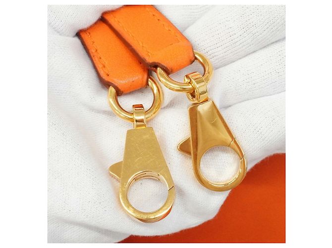 Hermès Borsa Hermes Kelly 32 Arancione - vista 10