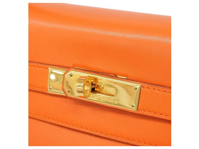 Hermès Borsa Hermes Kelly 32 Arancione - vista 11