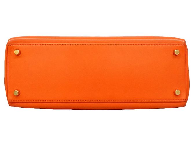Hermès Borsa Hermes Kelly 32 Arancione - vista 3