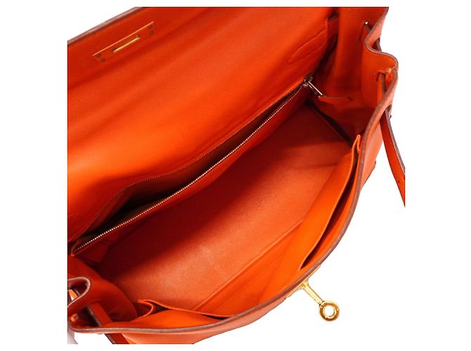 Hermès Borsa Hermes Kelly 32 Arancione - vista 4