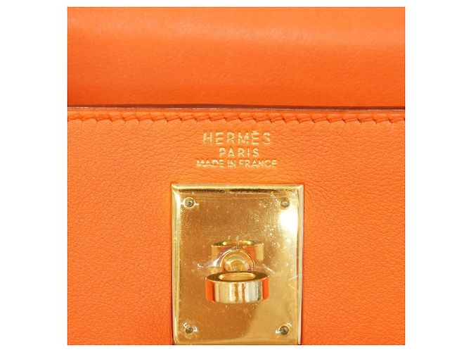 Hermès Borsa Hermes Kelly 32 Arancione - vista 5