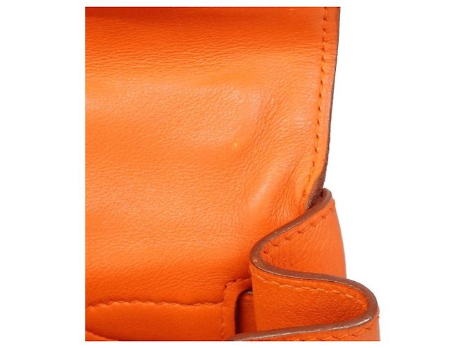 Hermès Borsa Hermes Kelly 32 Arancione - vista 7