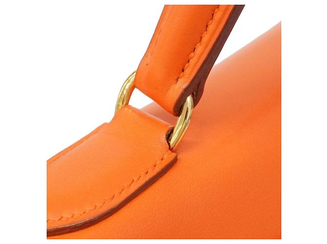 Hermès Borsa Hermes Kelly 32 Arancione - vista 9