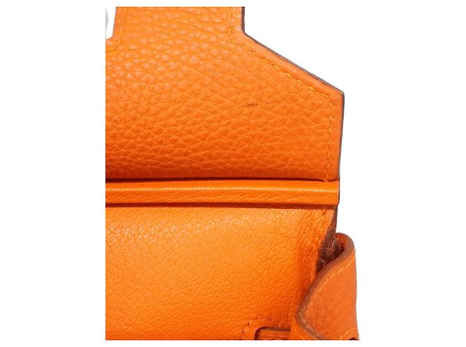Hermès Borsa Hermes Birkin 30 Togo Arancione - vista 10