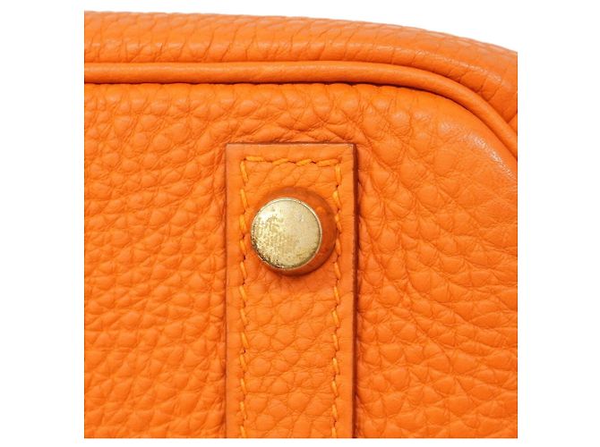 Hermès Borsa Hermes Birkin 30 Togo Arancione - vista 12