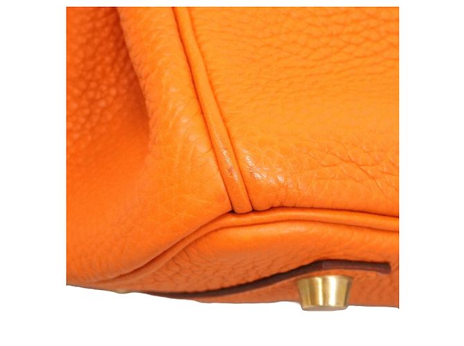 Hermès Borsa Hermes Birkin 30 Togo Arancione - vista 6