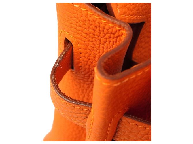 Hermès Borsa Hermes Birkin 30 Togo Arancione - vista 9