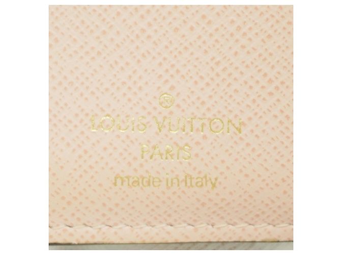 Cartera Louis Vuitton Tri-fold Rosa Damier ebene - vista 4