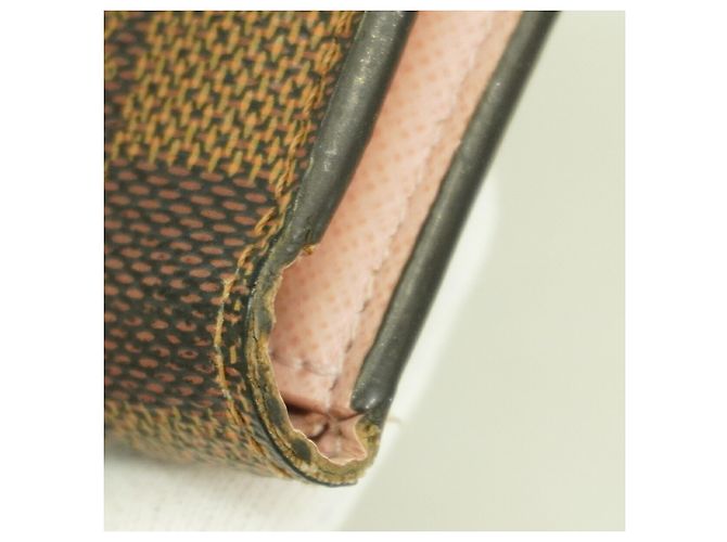Cartera Louis Vuitton Tri-fold Rosa Damier ebene - vista 5