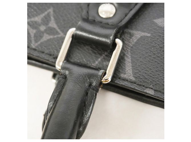 Louis Vuitton Monogram Eclipse Grand Sac Tote Bag Nero - vista 12