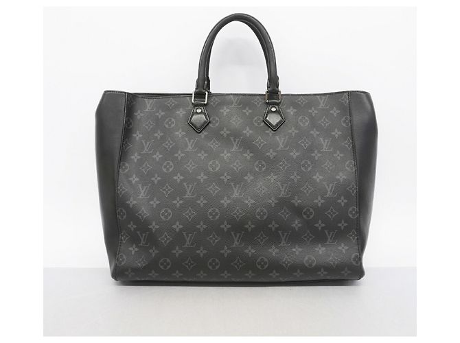 Louis Vuitton Monogram Eclipse Grand Sac Tote Bag Nero - vista 13