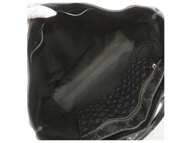 Louis Vuitton Monogram Eclipse Grand Sac Tote Bag Nero - vista 4