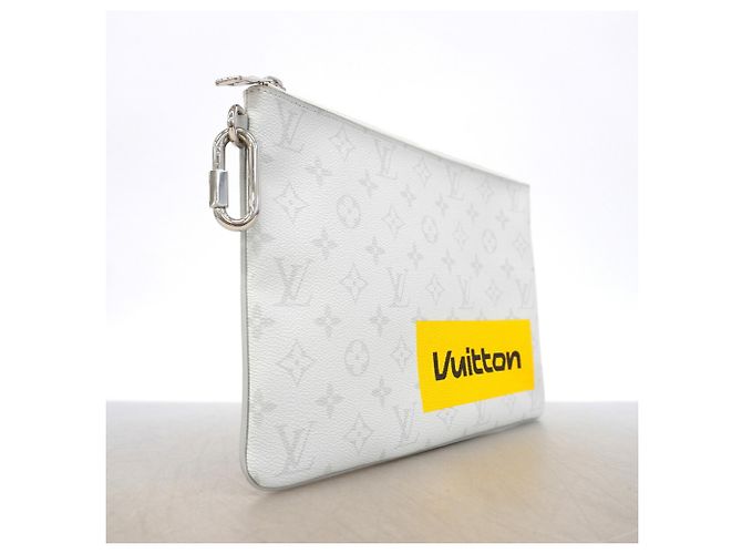 Pouch con zip Louis Vuitton Monogram Story Marrone Giallo - vista 2