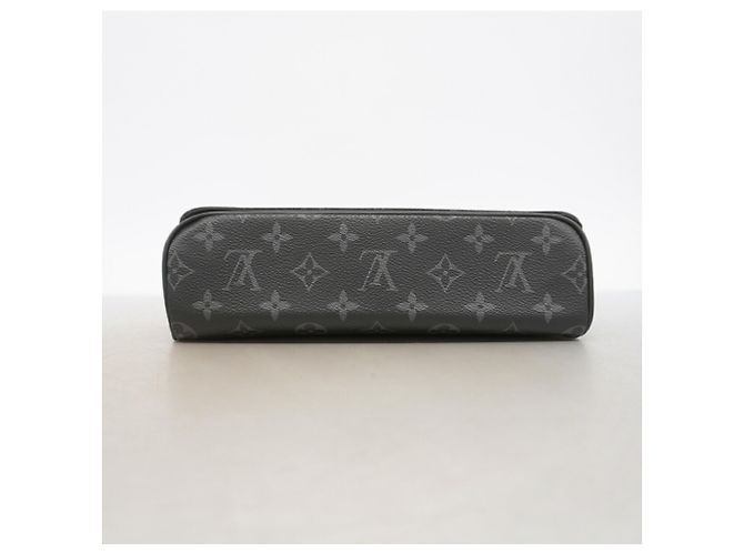 Borsa a tracolla Louis Vuitton Monogram Eclipse District PM Nero - vista 3