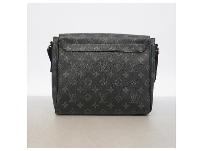 Borsa a tracolla Louis Vuitton Monogram Eclipse District PM Nero - vista 9