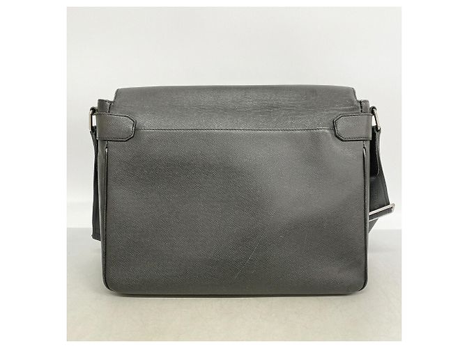Louis Vuitton Taiga Roman GM Schultertasche Grau - Ansicht 12