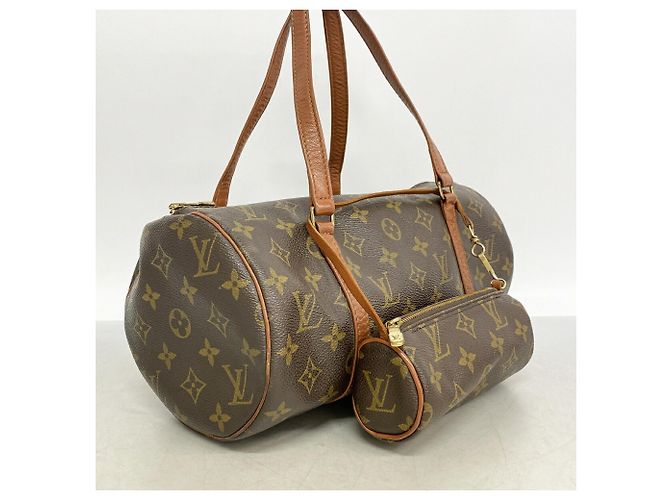 Borsa Louis Vuitton Monogram Papillon 30 Marrone - vista 2