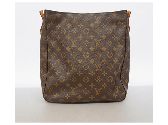 Borsa a tracolla Louis Vuitton Monogram Looping GM Marrone - vista 12