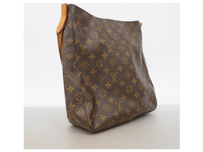 Borsa a tracolla Louis Vuitton Monogram Looping GM Marrone - vista 2