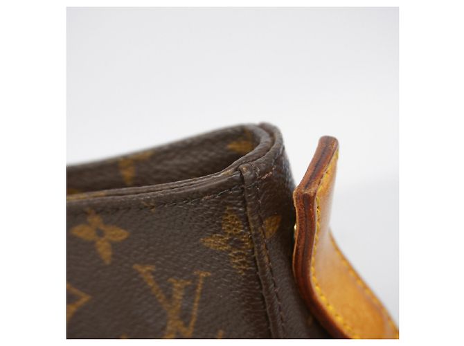Borsa a tracolla Louis Vuitton Monogram Looping GM Marrone - vista 8