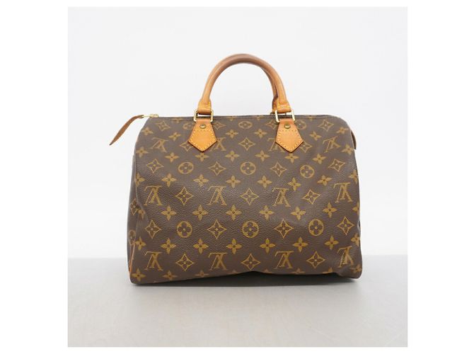 Borsa a mano Louis Vuitton Monogram Speedy 30 Marrone - vista 12