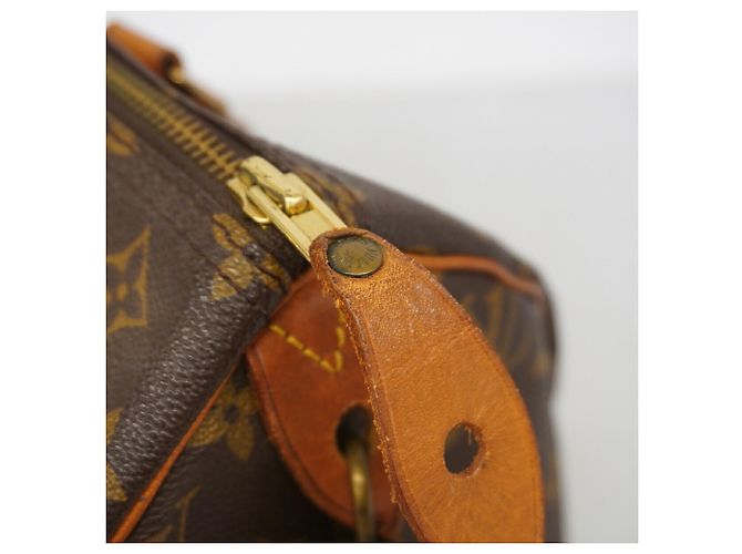 Borsa a mano Louis Vuitton Monogram Speedy 30 Marrone - vista 7