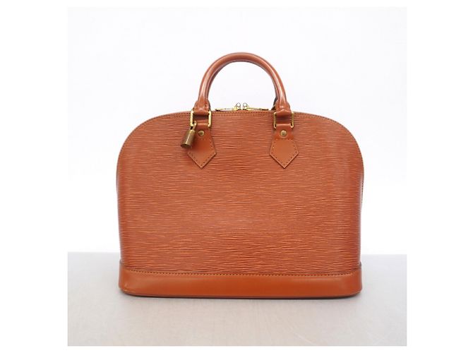 Borsa Louis Vuitton Alma Epi in Kenyan Brown Marrone - vista 11
