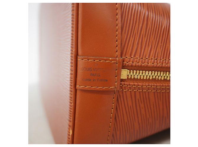 Borsa Louis Vuitton Alma Epi in Kenyan Brown Marrone - vista 5