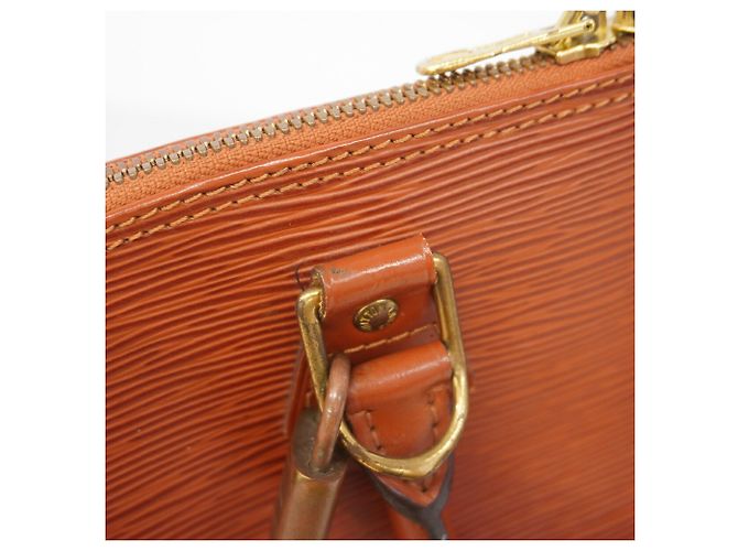 Borsa Louis Vuitton Alma Epi in Kenyan Brown Marrone - vista 8