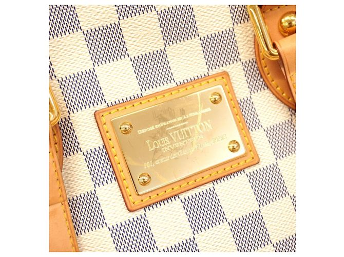 Borsa Tote Louis Vuitton Damier Azur Hampstead PM Bianco - vista 11