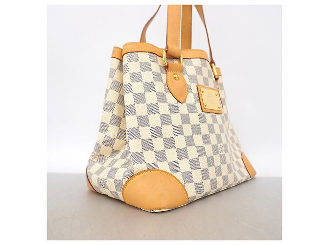 Borsa Tote Louis Vuitton Damier Azur Hampstead PM Bianco - vista 2