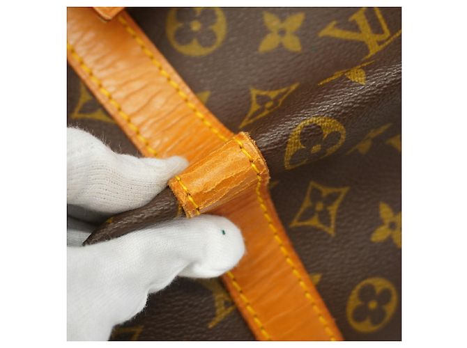 Borsa Louis Vuitton Boston Monogram Keepall 55 Marrone - vista 6