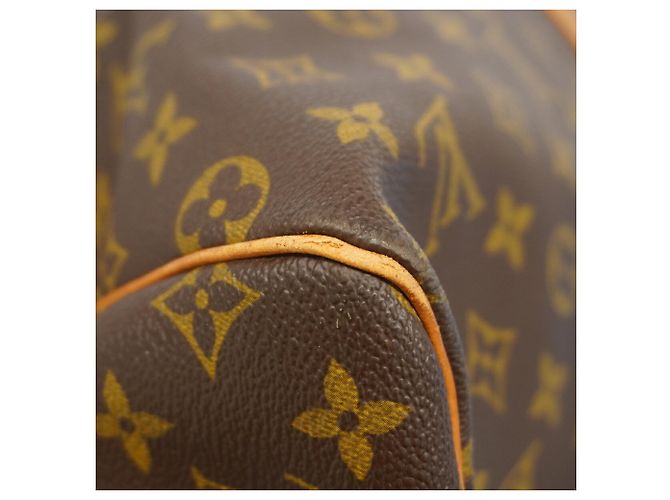 Borsa Louis Vuitton Boston Monogram Keepall 55 Marrone - vista 7