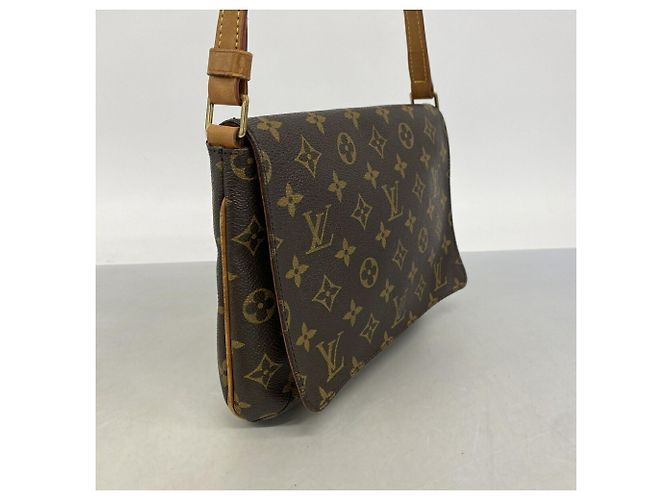 Borsa a tracolla Louis Vuitton Monogram Musette Tango Marrone - vista 2