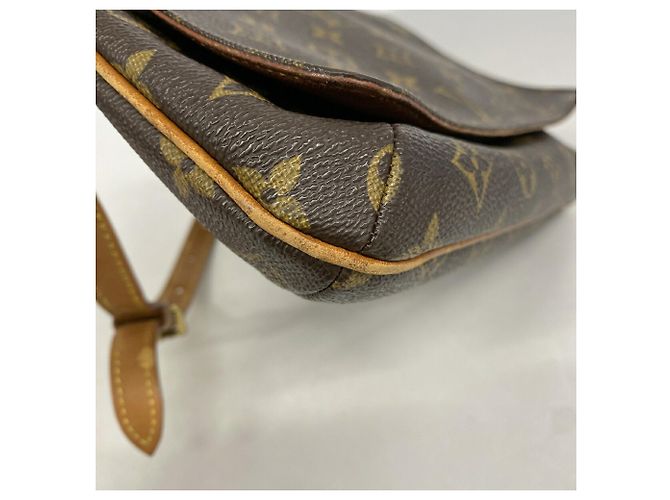Borsa a tracolla Louis Vuitton Monogram Musette Tango Marrone - vista 6