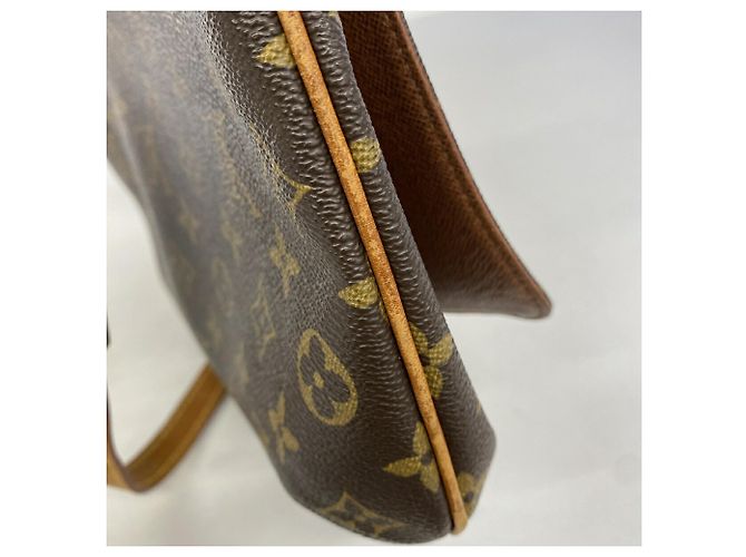 Borsa a tracolla Louis Vuitton Monogram Musette Tango Marrone - vista 7