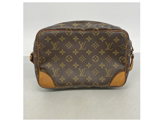 Borsa a tracolla Louis Vuitton Monogram Trocadero 27 Marrone - vista 10