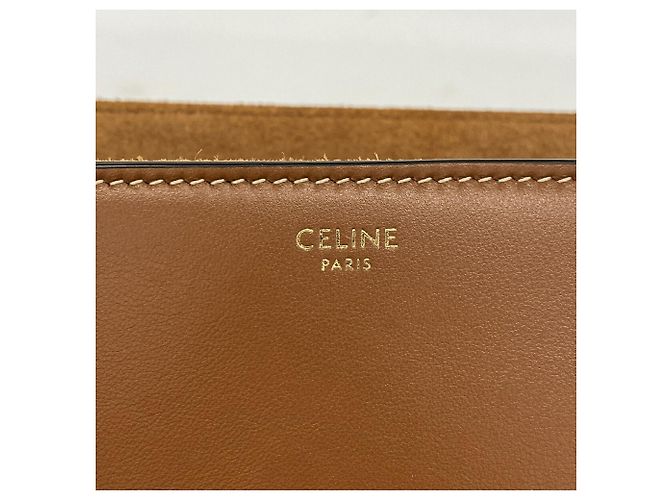 Céline Borsa a tracolla Celine in pelle marrone - vista 5