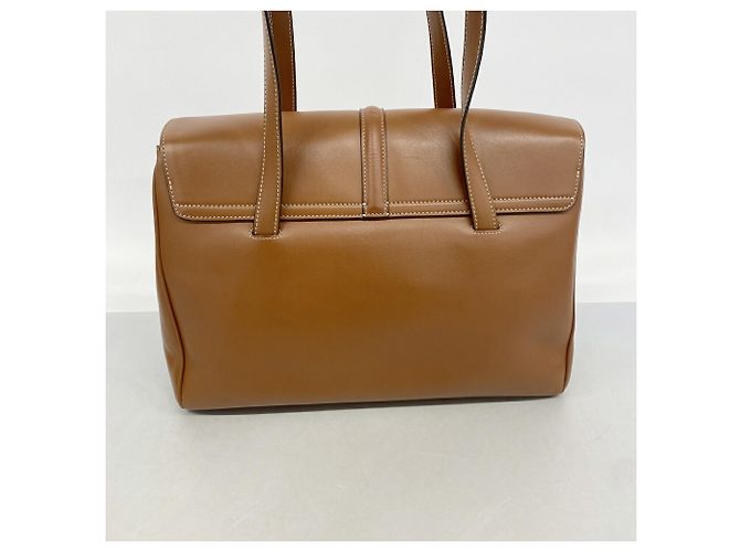 Céline Borsa a tracolla Celine in pelle marrone - vista 8