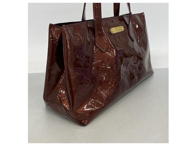 Borsa Louis Vuitton Vernis Wilshire PM Rosso - vista 2