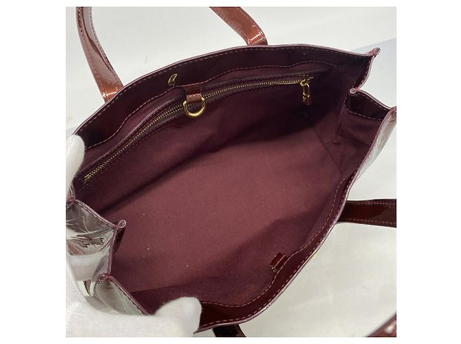 Borsa Louis Vuitton Vernis Wilshire PM Rosso - vista 4