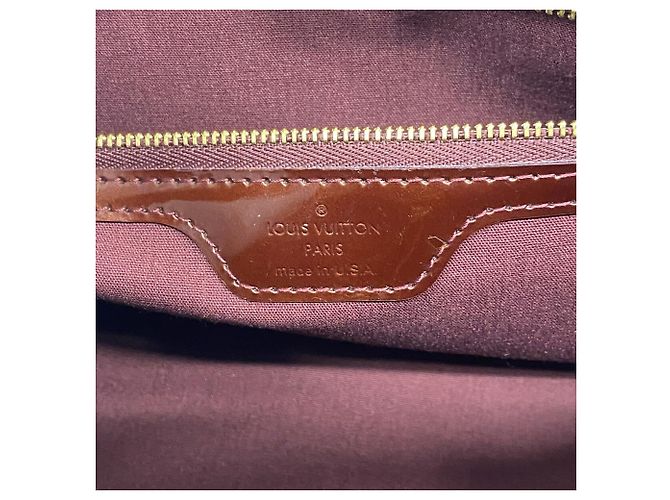 Borsa Louis Vuitton Vernis Wilshire PM Rosso - vista 5