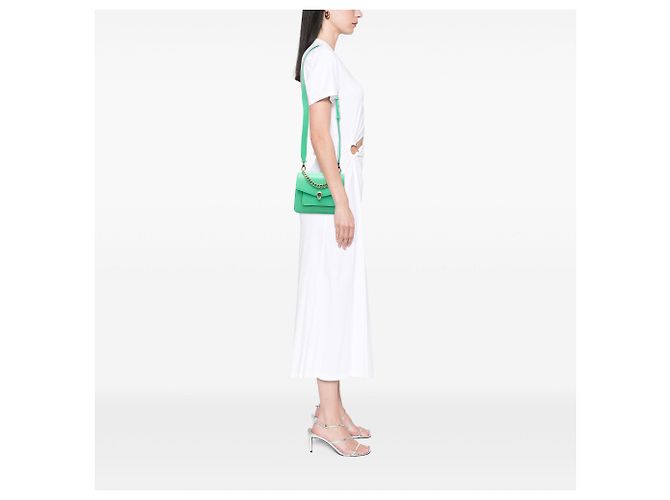 Bulgari Borsa Bvlgari Serpenti Forever Maxi Chain Top Handle in pelle verde Verde chiaro - vista 6