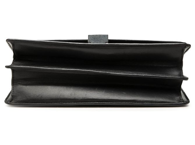 16 Céline Celine Black Small Leather Case Chain Flap Nero - vista 3