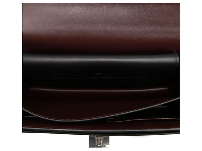 16 Céline Celine Black Small Leather Case Chain Flap Nero - vista 4