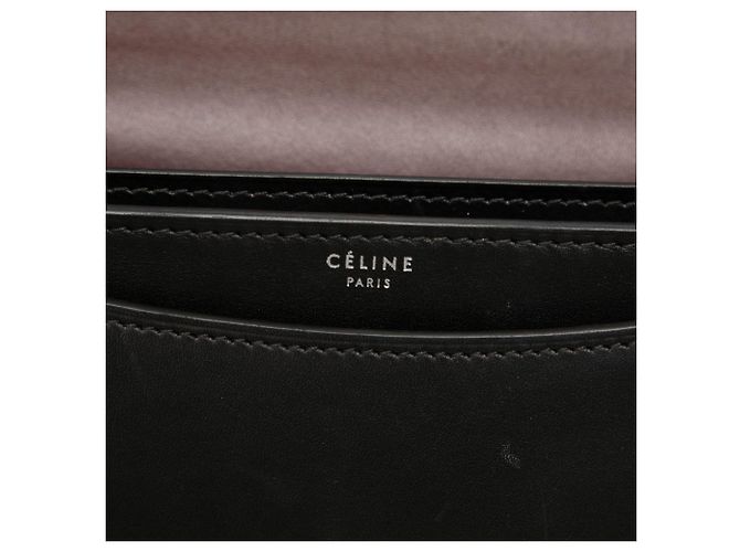 16 Céline Celine Black Small Leather Case Chain Flap Nero - vista 5
