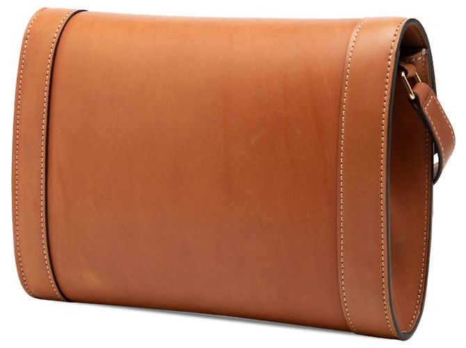 Céline Celine Borsa a Tracolla Triomphe in Pelle di Vitello Marrone - vista 2