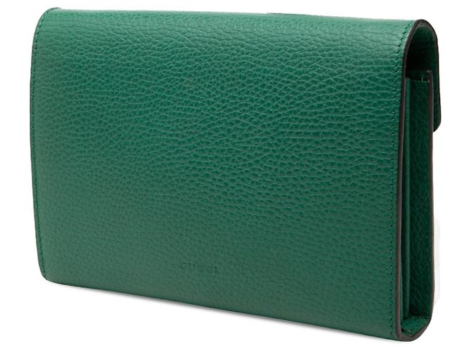 Cartera Dionysus con cadena de piel de becerro verde Gucci - vista 2