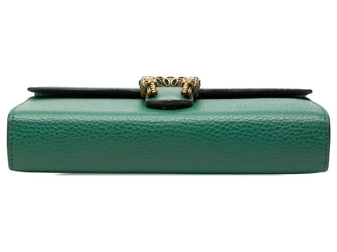 Cartera Dionysus con cadena de piel de becerro verde Gucci - vista 3